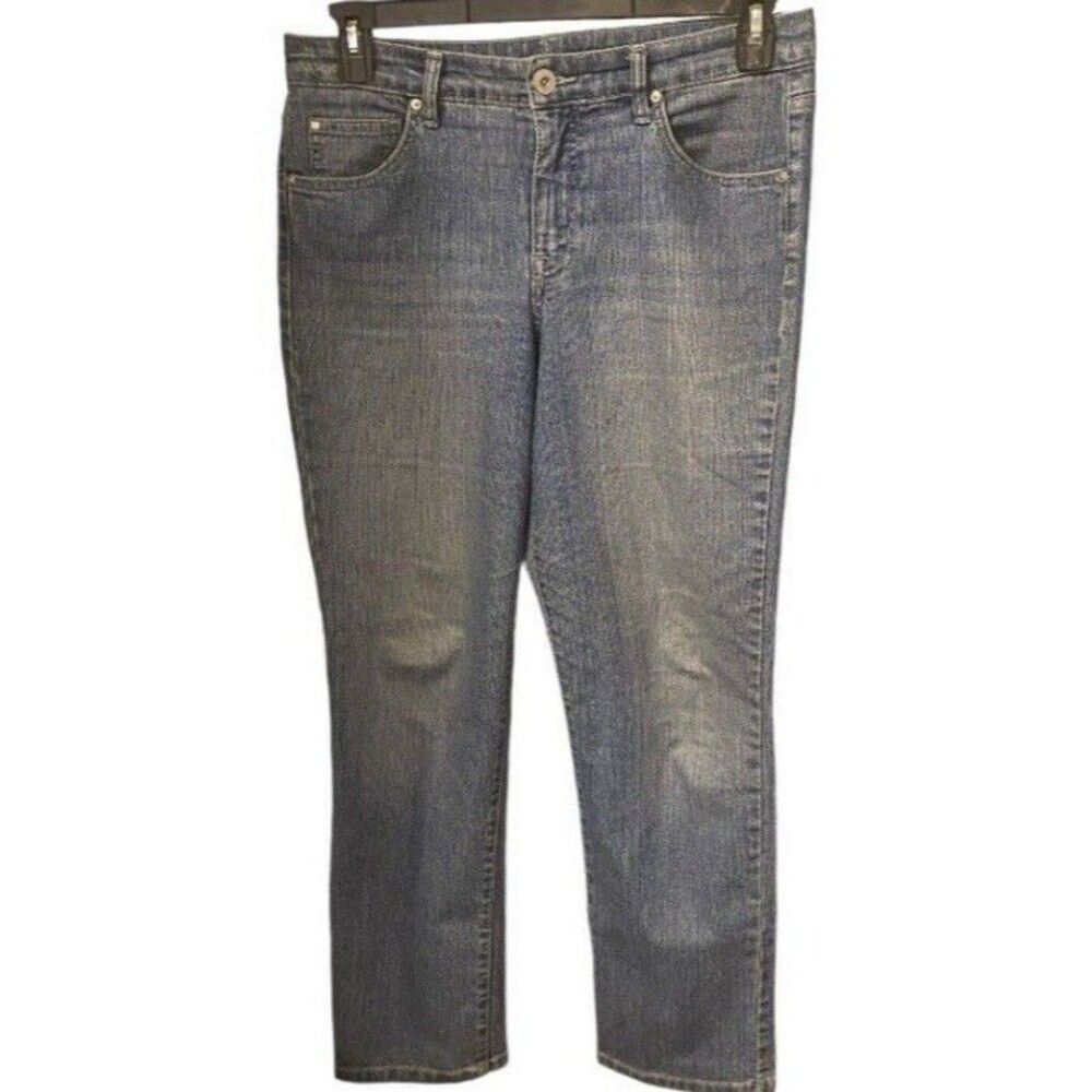 Bandolinblu Womens Size 10 Jeans Mandie Whiskered Medium Wash Classicore